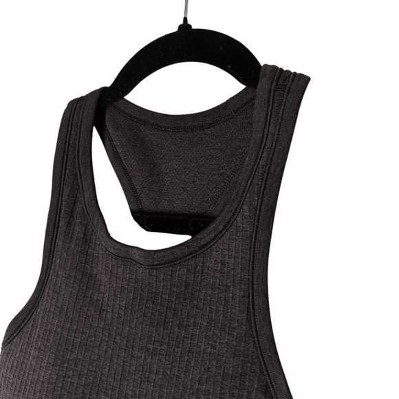 Lululemon Ebb To Street Racerback Crop Tank-Black Cropped Athletic Tank- Size 4 - Picture 8 of 11